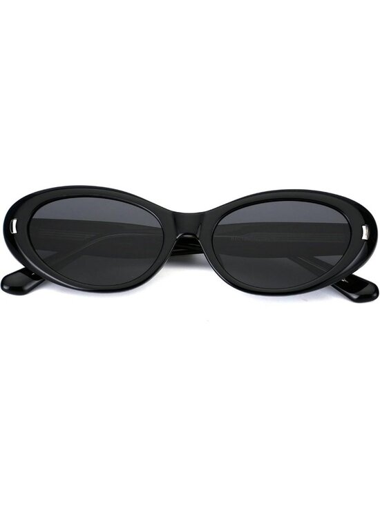 Chic 90s Retro Oval Polarized Sunglasses | UV400 Protection, Trendy Cat-Eye